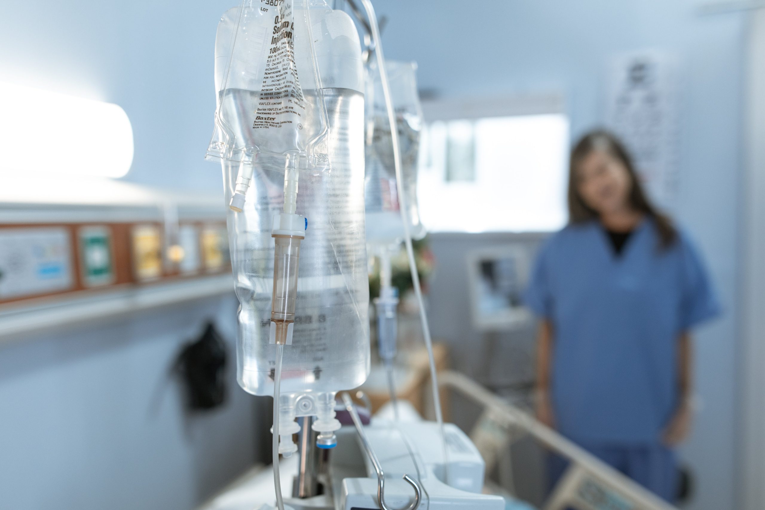 Dermatology Medical Specialty Doctor Treats Patient in hospital room
